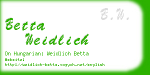 betta weidlich business card